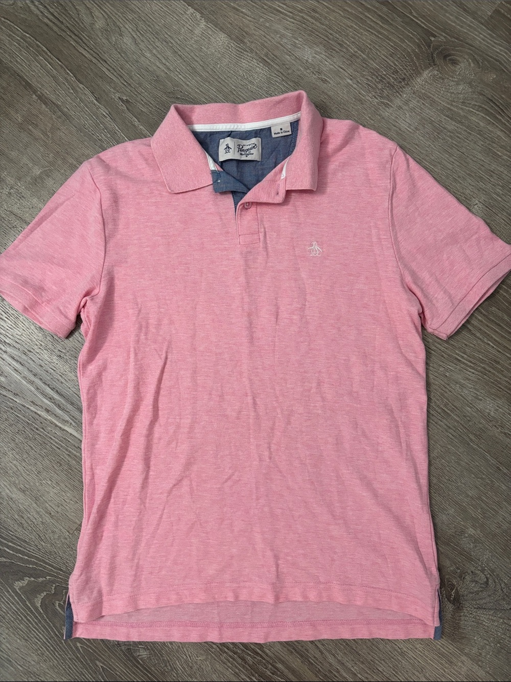 Original Penguin Men’s Heather Pink Polo Size Medium